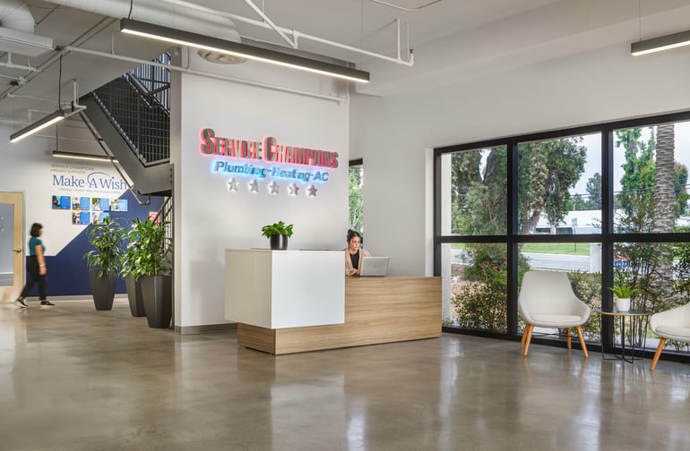 Service Champions — interior designed by SmithGroup — photography by Pavel Bendov / ArchExplorer