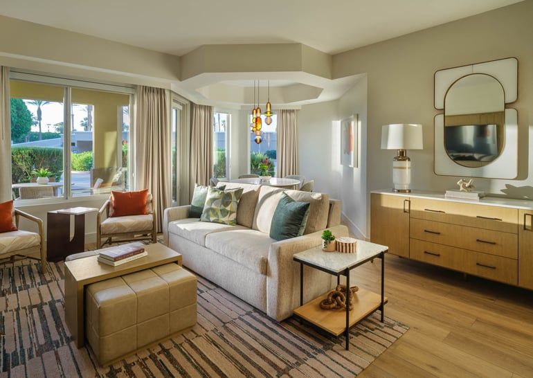 Marriott’s Desert Springs Villas II — interior designed by CRA — photography by Pavel Bendov / ArchExplorer