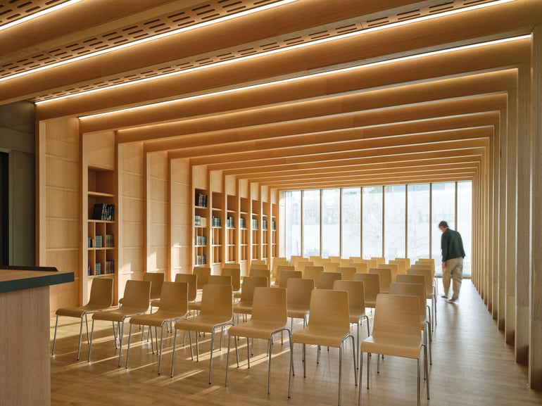Yeshivah of Flatbush — interior designed by Dattner Architects — photography by Chris Cooper / ArchExplorer